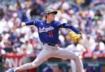 Sasaki brilla ante Angelinos con 1ra apertura de 7.0 innings y sin boletos de su carrera