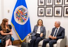 Ricardo de los Santos y secretario general de la OEA abordan cooperación regional frente a drogas sintéticas