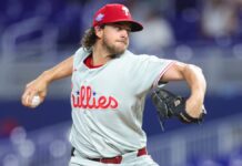 Phillies vencen 1-0 a Marlins con jonrón de Harper y seis entradas sólidas de Nola