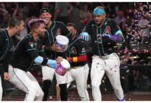 Ketel Marte pega jonrón de 3 carreras en la 9na y D-backs dejan tendidos a Gigantes
