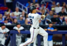 Sanoja pega grand slam, Meyer lanza 6 sólidas entradas y Marlins aplastan a Braves