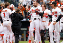 HR de oro de Cowser le da a Orioles su primer triunfo por walk-off del 2026