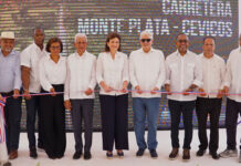 Vicepresidenta Raquel Peña entrega carreteras Monte Plata–Cevicos y San Pedro-Rincón Claro