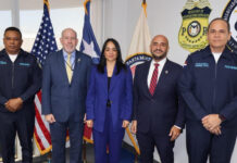 Ministra de Interior y Policía y Director General de la Policía coordinan acciones con Puerto Rico para enfrentar el crimen transnacional