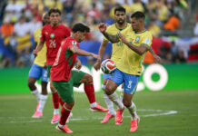 Brasil y Marruecos empatan 1-1 al término de un vibrante primer tiempo