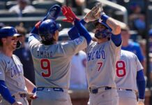 Swanson (2 HR, 7 CI) comanda paliza de Cachorros en Juego 1 ante Mets