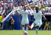 Triplete de Dembélé asegura el liderato invicto de Francia ante Noruega en el grupo I