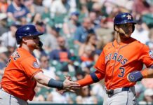 Walker (de 5-4) lidera potente ataque de Astros (15 hits) en triunfo sobre tigres