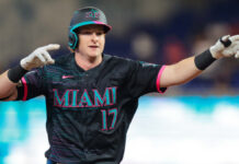 Caissie pega jonrón, doble y sencillo y guía a Marlins a vencer a Giants