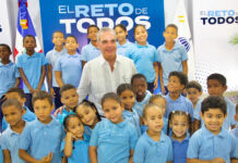 Abinader inaugura la Escuela Básica José Valentín Pérez Castro, en La Noriega