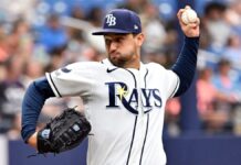 Junior Caminero conecta tres jonrones; Rays pierden el sin hit en la novena entrada