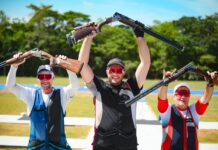 Guatemala gana oro en trap por equipos masculinos en tiro