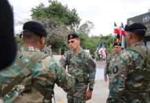 Comandante del Ejército entrega renovado destacamento en el distrito municipal El Rubio, provincia Santiago