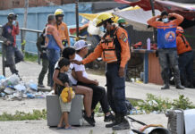 Unas 6.000 personas siguen acampadas en la calle por los terremotos en Venezuela