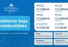 Gobierno baja combustibles
