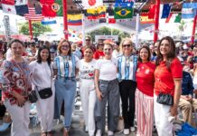 Carolina comparte emoción de la gran final de la Copa Mundial de Fútbol con ciudadanos en el Malecón Deportivo