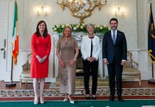 Embajadora dominicana presenta Cartas Credenciales ante la presidenta de Irlanda