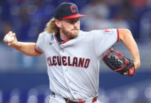 Bibee domina 6 2/3 entradas y los Guardians frenan a los Marlins
