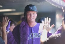 Rumfield logra 4 hits y Sugano regresa de lista de lesionados en paliza de Rockies ante Reds