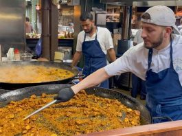 La paella más viral de Londres no la cocinan españoles