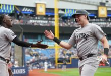 Yankees ganan; Caminero la saca