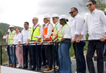 Presidente Abinader supervisa avances en la presa de Guaigüí, La Vega, cuyos trabajos se retomaron en 2025 tras haber iniciado hace más de 20 años