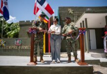 Comandante del Ejército reinaugura el puesto militar Aniceto Martínez tras su remodelación en Hondo Valle