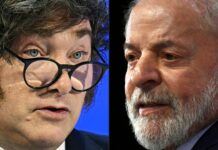 Milei reitera insultos contra Lula y dice que espera “que Brasil también se pinte de azul”