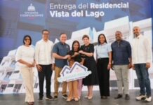 Raquel Peña y ministro Jean Luis Rodríguez entregan 128 nuevos apartamentos en Neyba