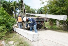 Edesur realiza trabajos de expansión de redes eléctricas en San Cristóbal con una inversión de RD$324.8 millones