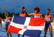 El relevo femenino 4×100 le da a RD su onceava medalla de oro en atletismo con nuevo récord