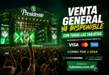 Festival Presidente 2026 abre venta general de boletas con todas las tarjetas