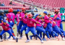 Isaac Brito batea 3 HRs y RD vence 17-7 a Puerto Rico en serie Kids