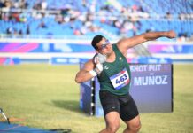 Uziel Muñoz gana el oro del impulso de la bala masculino
