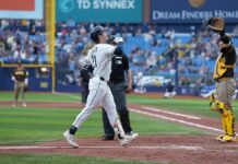Rays dejan tendidos a Padres en la 11ma; Caminero la sacó