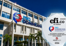ProDominicana recibe premio internacional por su contribución al crecimiento económico sostenible del Caribe