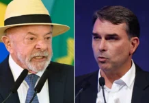 Lula y Flávio Bolsonaro, empatados con un 41 % en una eventual segunda vuelta electoral