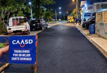 CAASD asfalta 12 mil metros cuadrados de calles luego de trabajos para optimizar servicio en distintos sectores