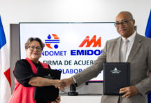 Emidom e Indomet firman acuerdo para instalar tres estaciones meteorológicas automáticas en Pedernales