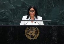 Delcy Rodríguez dice en la ONU que habrá elecciones en Venezuela