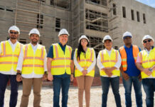 Ministro Jean Luis Rodríguez y procuradora Yeni Berenice Reynoso supervisan construcción de la Ciudad Judicial de Santo Domingo Oeste