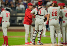 Sánchez consigue su 18ma victoria para liderar Grandes Ligas en triunfo de Phillies ante Mets